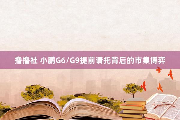 撸撸社 小鹏G6/G9提前请托背后的市集博弈